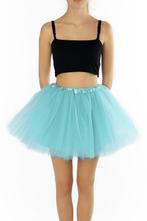 KIMU® Tutu Lichtblauw Tule Rokje XL XXL 3XL Licht Blauwe Pet, Ophalen of Verzenden