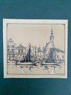 Anton Pieck (1895-1987) - Originele tekening van een, Antiek en Kunst