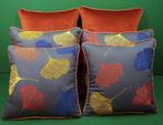 Kussenset met Ginkgo-stof, door Manufatti Toscani, vulling