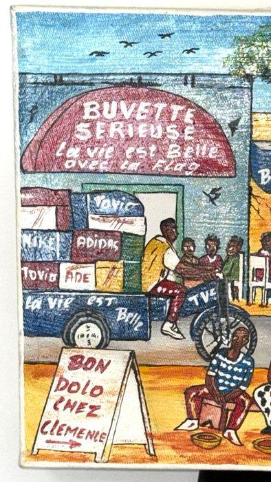 Jour de Taxi-Brousse – Vie quotidienne à Ouagadougou -, Antiek en Kunst, Kunst | Niet-Westerse kunst