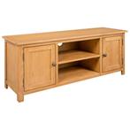 vidaXL Tv-meubel 110x35x44 cm massief eikenhout, Verzenden, Nieuw