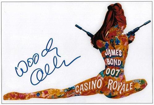 Woody Allen - Autographed Photo Casino Royale 1967 James, Verzamelen, Film en Tv