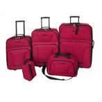 vidaXL Reisbagage set rood 5-delig, Verzenden, Nieuw