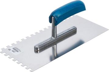 Tandtroffel roestvrij rechthoekig getand 280 x 130 mm, Verzenden