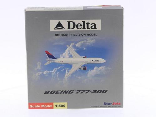 Schaal 1:500 Schuco/Star Jets SJDAL019 Delta Air Lines Bo..., Hobby en Vrije tijd, Modelbouw | Vliegtuigen en Helikopters, Gebruikt