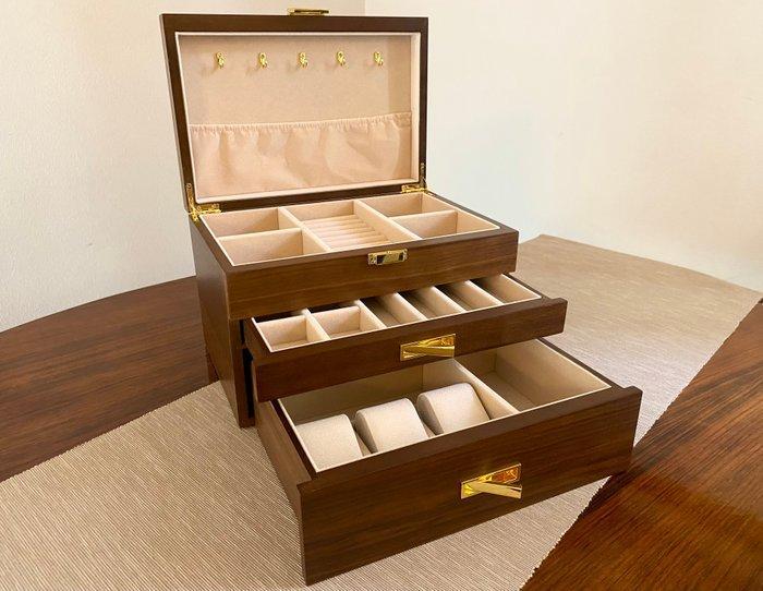 Sieradendoos - Hout - Juwelen- en horlogedoos, Antiek en Kunst, Curiosa en Brocante