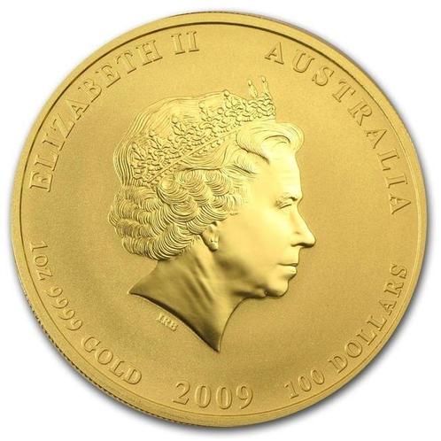 Australië. 100 Dollars 2009 1 oz $100 AUD Australian Gold, Postzegels en Munten, Edelmetalen en Baren