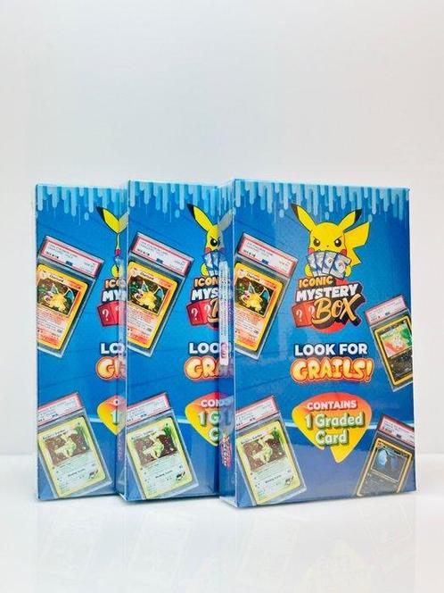 3x Iconic Mystery Box - Graded Card - 3 Mystery box, Hobby & Loisirs créatifs, Jeux de cartes à collectionner | Pokémon