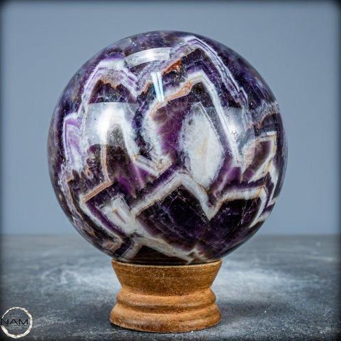 Natuurlijke Chevron-Amethist Bol- 1093.39 g, Verzamelen, Mineralen en Fossielen