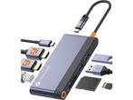 Veiling - NOVOO 8-in-1 dock naar HDMI 4k@60Hz - 100W, Computers en Software, Dockingstations, Nieuw