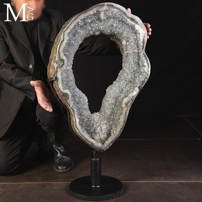 Microcrystalline Quartz Portaal Wanderful Gray Amethyst -, Collections, Minéraux & Fossiles