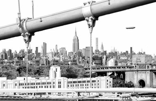 Carlos Arriaga - Manhattan From Brooklyn Bridge., Antiek en Kunst, Kunst | Schilderijen | Modern