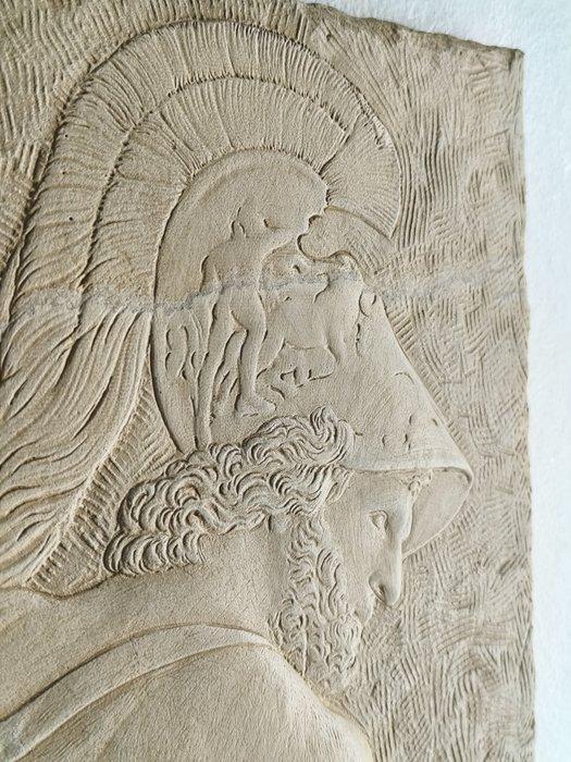 Reliëf, Eroe Classico - 34 cm - Tunisisch marmer - 2026, Antiek en Kunst, Curiosa en Brocante