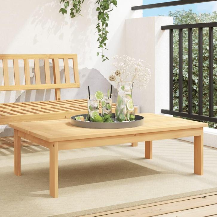 vidaXL Tuintafel 100x60x30 cm massief acaciahout, Tuin en Terras, Tuinsets en Loungesets, Nieuw, Verzenden