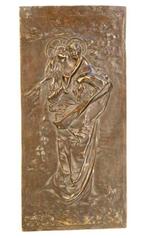 Morel - sculptuur, Madonna con bambino - 51.5 cm - Brons -
