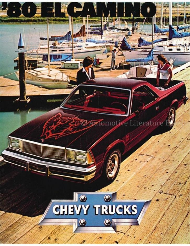 1980 CHEVROLET EL CAMINO BROCHURE ENGELS, Boeken, Auto's | Folders en Tijdschriften
