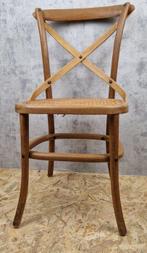 Bent-wood stoel, Thonet stijl, cane zitting - Chaise - Bois, Antiek en Kunst