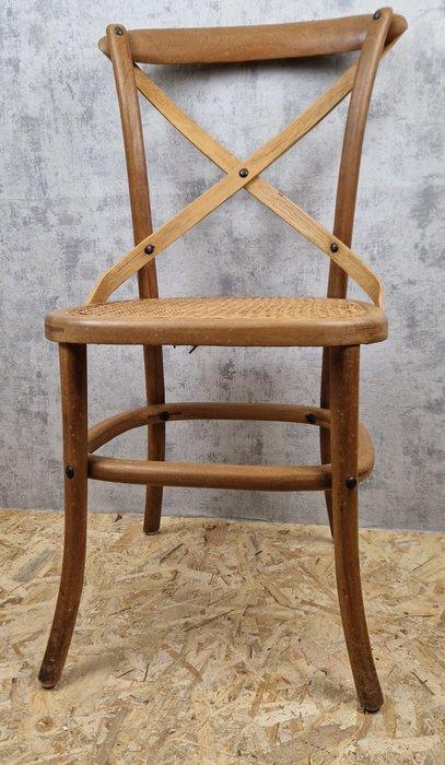 Bent-wood stoel, Thonet stijl, cane zitting - Chaise - Bois, Antiek en Kunst, Curiosa en Brocante