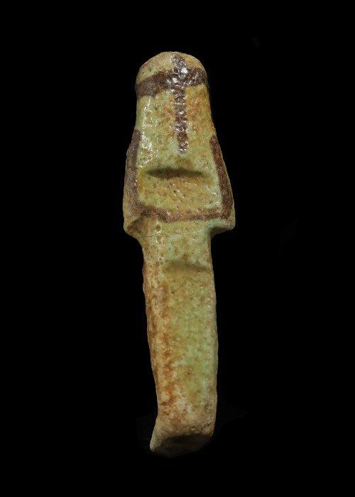 Oude Egypte, derde tussenperiode Turquoise faience Werker, Antiek en Kunst, Antiek | Overige Antiek