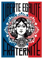 Shepard Fairey (OBEY) - OBEY Liberté Egalité Fraternité &, Antiek en Kunst