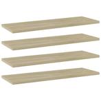 vidaXL Wandschappen 4 st 60x20x1,5 cm spaanplaat sonoma, Huis en Inrichting, Woonaccessoires | Wandplanken en Boekenplanken, Verzenden