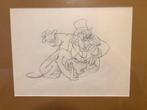 Walt Disney Studio’s - 1 Original drawing - Pluto - Society, Verzamelen, Disney, Nieuw