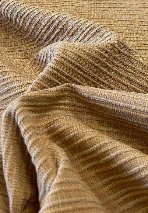 Vintage stof met ribbels in reliëf. - Meubelstof - 500 cm -, Antiquités & Art, Tapis & Textile