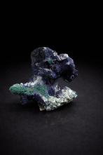 azuriet Kristalcluster- 140 g - (1), Verzamelen, Mineralen en Fossielen