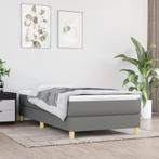 vidaXL Boxspring bed 90x200 cm stof donkergrijs, Verzenden, Nieuw
