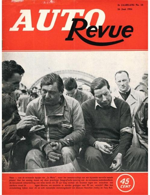 1954 AUTO REVUE MAGAZINE 13 NEDERLANDS, Boeken, Auto's | Folders en Tijdschriften, Ophalen of Verzenden