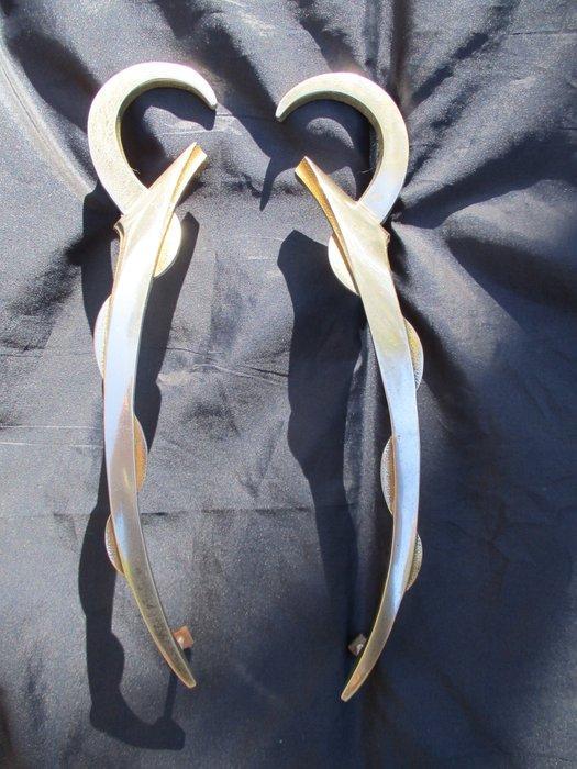 Art Deco Handvat (2) - Paire de poignées de meuble Art Déco., Antiquités & Art, Art | Objets design