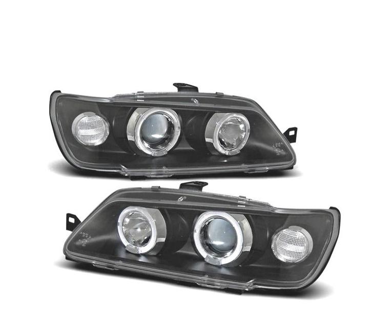PHARES POUR PEUGEOT 306 93-97 ANGEL EYES FOND NOIR, Auto-onderdelen, Verlichting, Verzenden