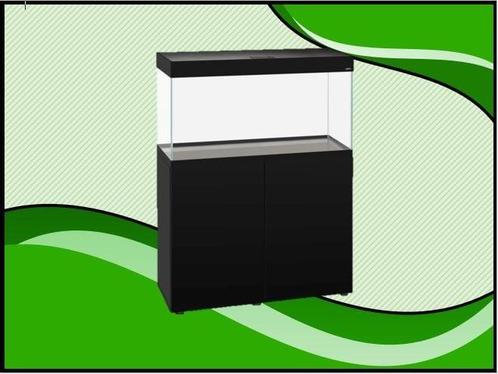 Aquael OptiSet 125 Aquarium Zwart - 80cm met meubel, Dieren en Toebehoren, Vissen | Aquaria en Toebehoren, Nieuw, Verzenden