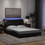 vidaXL Bedframe met LED zonder matras Hvar 120x200 cm stof, Verzenden, Nieuw