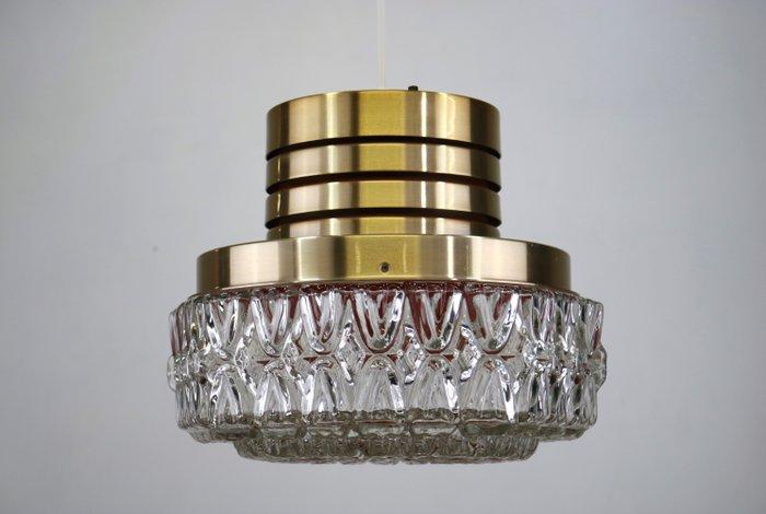 Deens design - Plafondlamp - Glas, Koper, Messing, Antiek en Kunst, Antiek | Verlichting