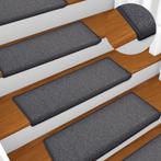 vidaXL Trapmatten 15 st 65x21x4 cm donkergrijs, Doe-het-zelf en Bouw, Ladders en Trappen, Verzenden, Nieuw