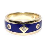 Bague - 14 carats Or jaune - 0.09ct. tw. Diamant (Naturelle), Nieuw