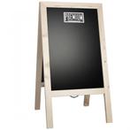 Krijtstoepbord Steigerhout Blank 46x80 Cm stoepbord, Etalage, Verzenden, Nieuw in verpakking