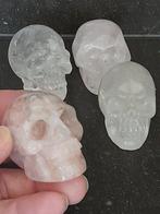 Grote schedels/skulls - rozenkwarts en bergkristal - Hoogte:, Verzamelen, Mineralen en Fossielen