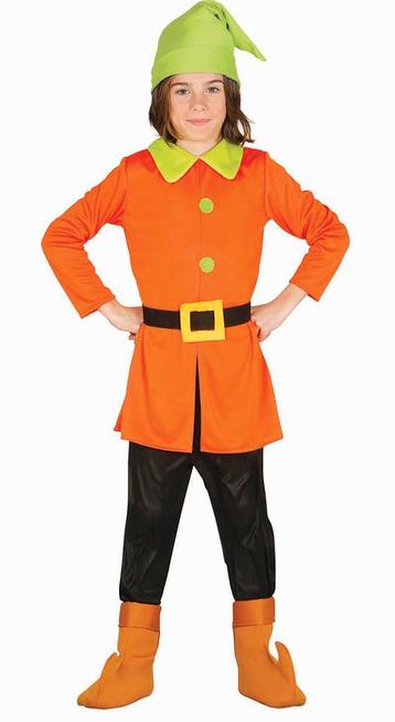 Dwerg Kostuum Kind Oranje, Verzenden