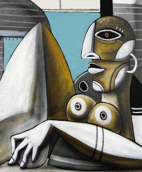 SKEPA - Lâme solitaire, Antiek en Kunst, Kunst | Schilderijen | Modern