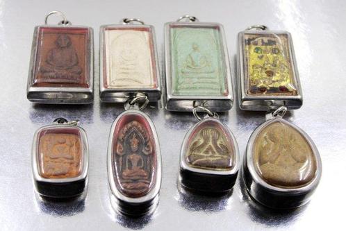 8 Pendentifs Talismans / Amulettes pour la Méditation, Antiek en Kunst, Kunst | Niet-Westerse kunst