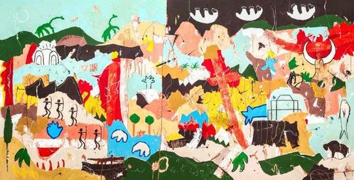 Alfonso Sánchez - 3 bears - XXL - NO Reserve, Antiek en Kunst, Kunst | Schilderijen | Modern