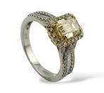 Bague - 18 carats Or blanc, Bague pour femmes en diamant de