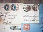 Oostenrijk 1850/1866 - Oostenrijk 1850/1867 lot: 18 brieven, Gestempeld