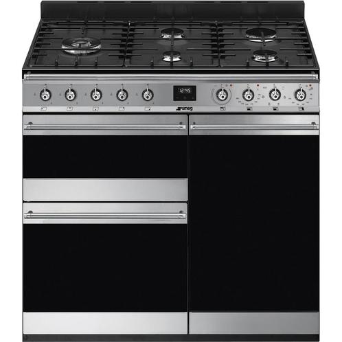 Smeg Sy93-1 Dual Fuel Fornuis 90cm, Elektronische apparatuur, Fornuizen, Ophalen of Verzenden