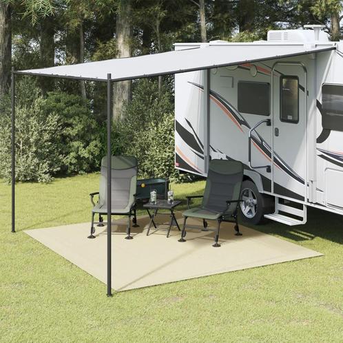 vidaXL Tenttapijt 4x3 m crèmekleurig, Caravans en Kamperen, Tentaccessoires, Nieuw, Verzenden