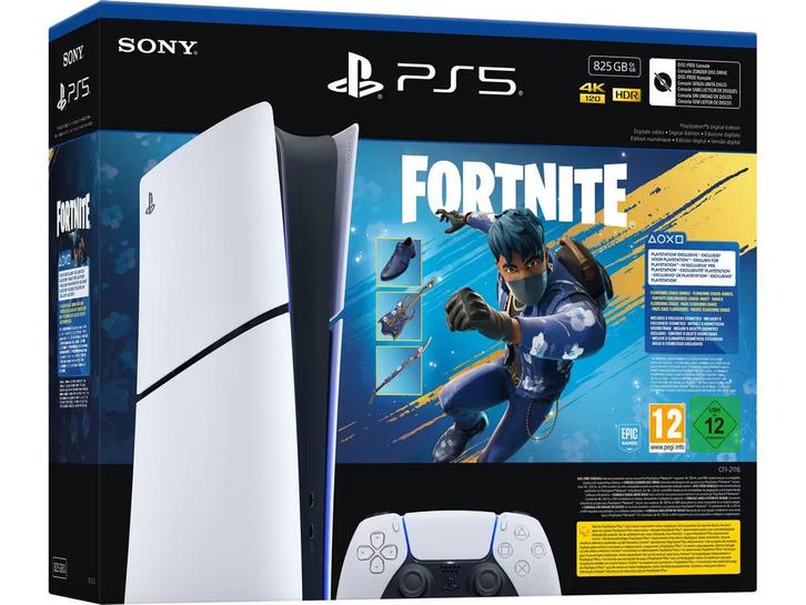 Sony PlayStation 5 Slim - Digital Edition - Fortnite, Games en Spelcomputers, Spelcomputers | Sony PlayStation 5, Zo goed als nieuw