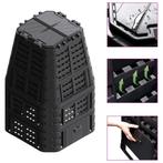 vidaXL Compostbak 1000 L 93,3x93,3x146 cm zwart, Verzenden