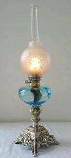 Wild & Wessel - Petroleumlamp - Olielamp - Glas, Kristal,, Antiek en Kunst, Curiosa en Brocante